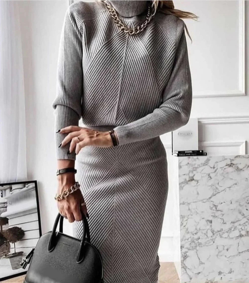 TURTLENECK SWEATER DRESS