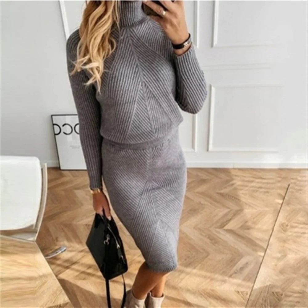 TURTLENECK SWEATER DRESS